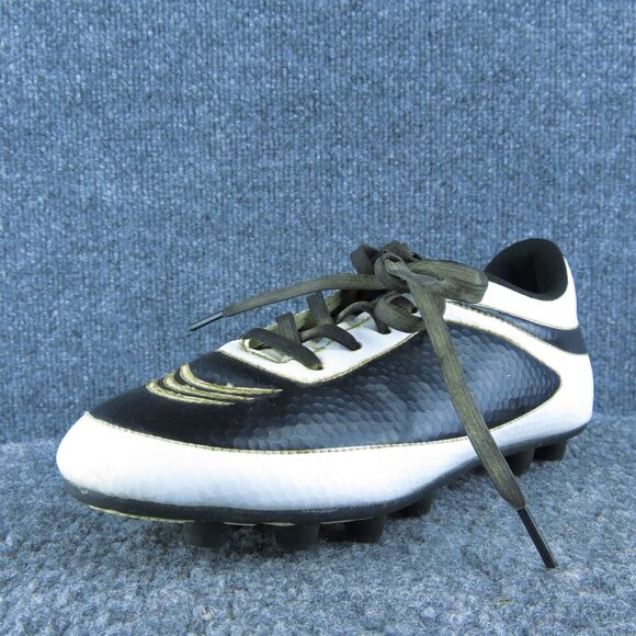 Vizari Boys Sneaker‎ Shoes Sz Y 1.5 Medium Athletic Black Synthetic Lace Up - Picture 1 of 10